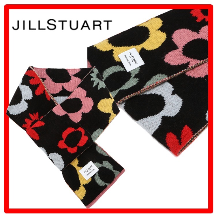 ☆人気☆【JILLSTUART】☆FLOWER ウールカシミア マフラー☆