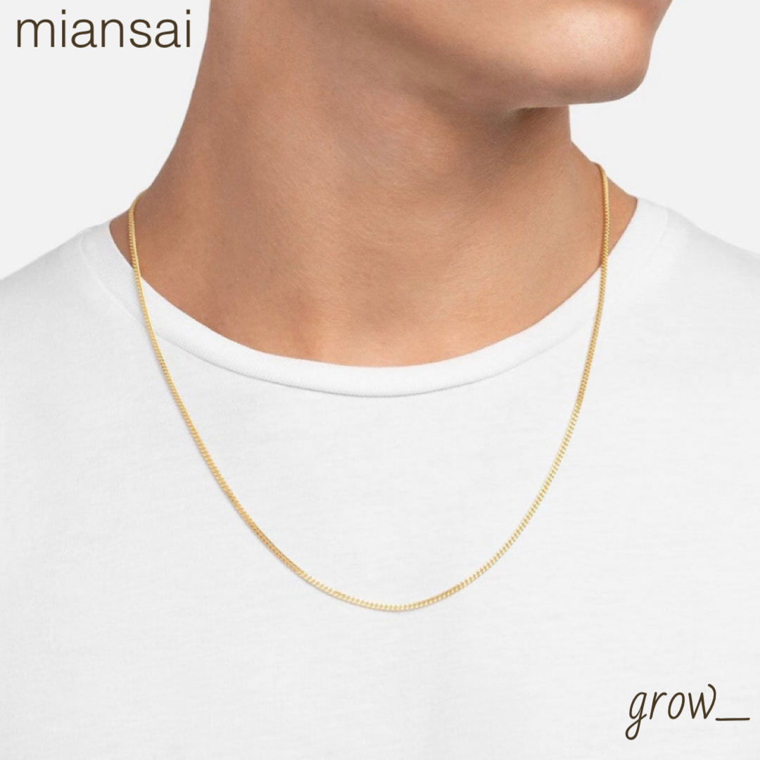 miansai 2mm ゴールド バーメイル ネックレス 送関込