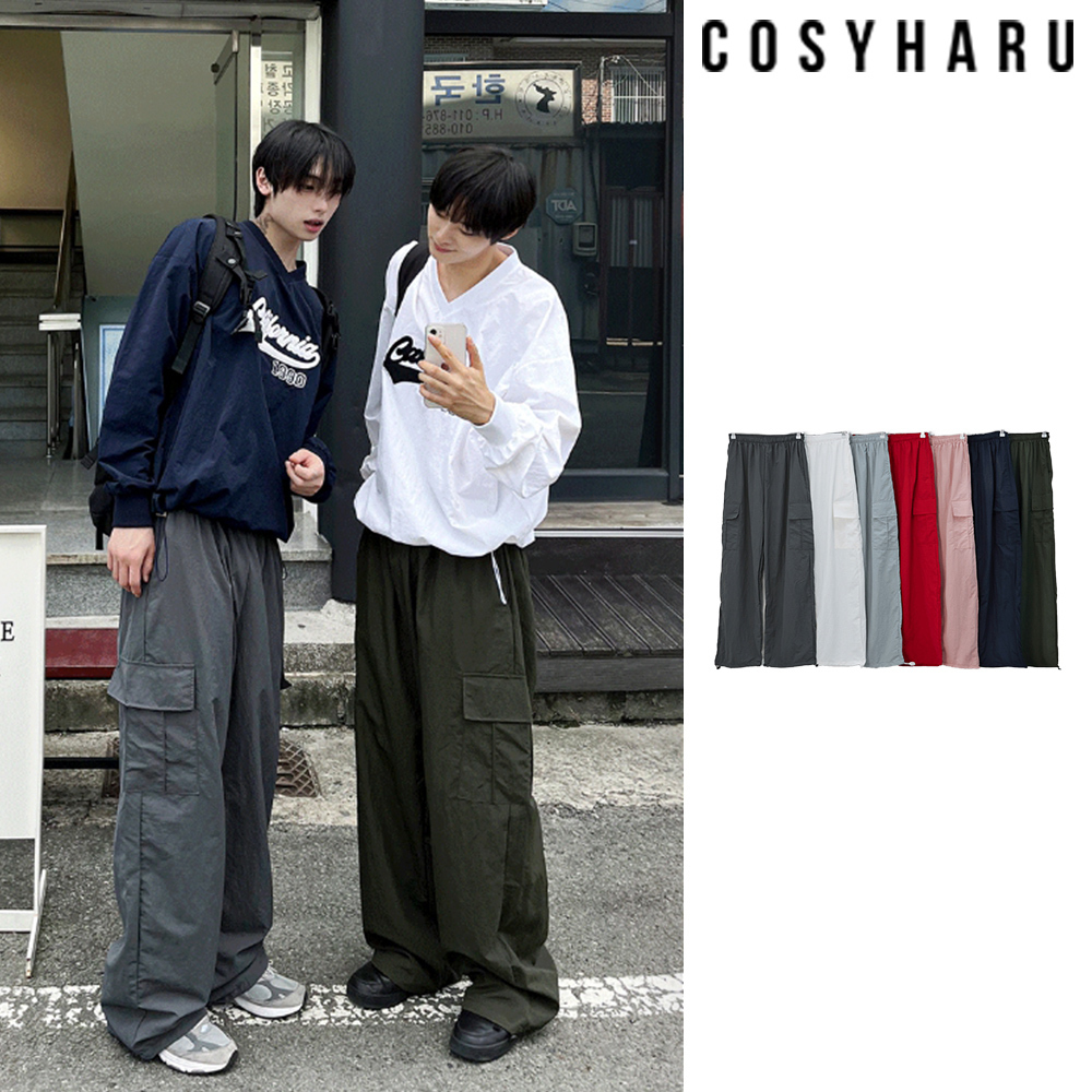 【COSYHARU】Develop nylon cargo pants