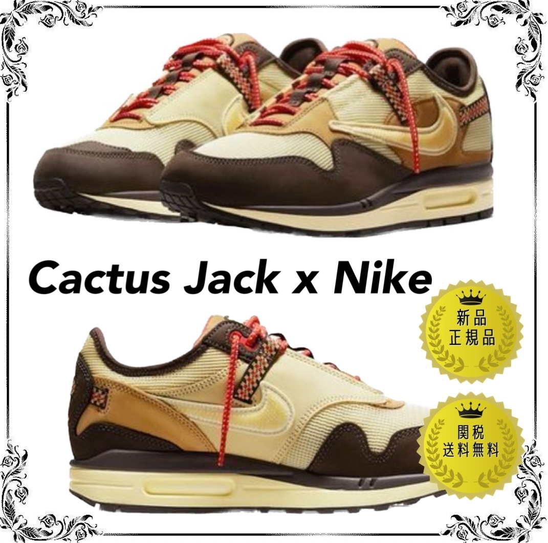 Cactus Jack x Nike Air Max 1 スニーカー Baroque◯関送無料◯