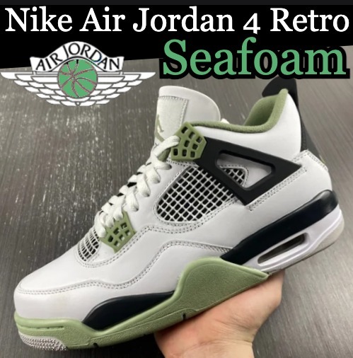 スニーカー Nike Air Jordan 4 Retro Seafoam AQ9129-103