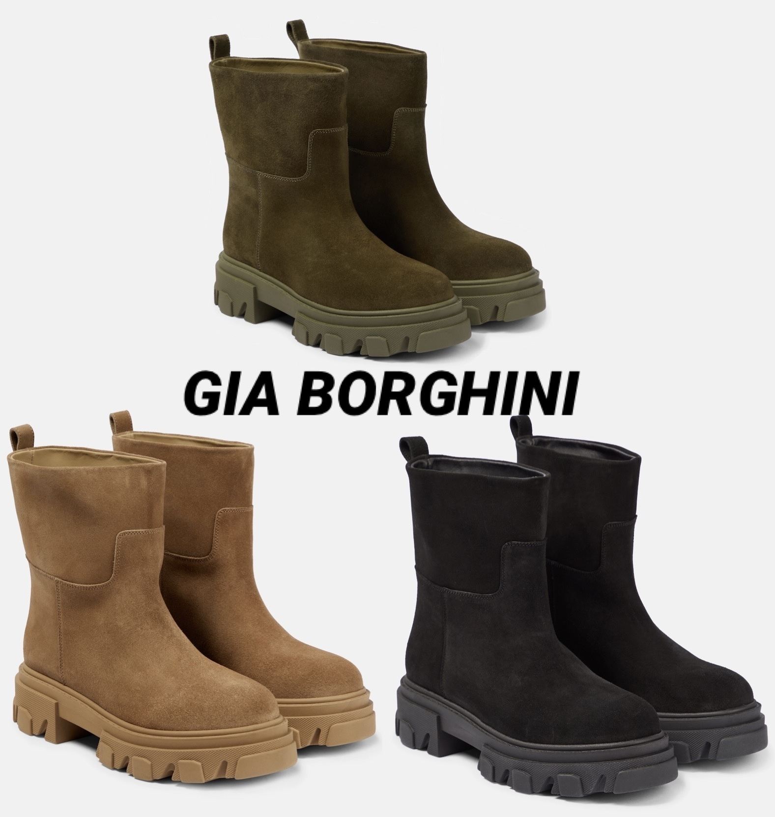 ◆GIA BORGHINI◆GIA23 スウェード ブーツ 送料込