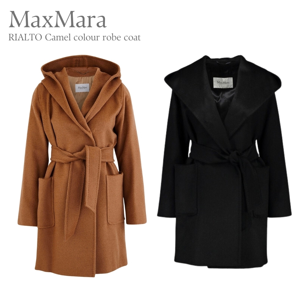 MaxMara◆RIALTO◆キャメル ローブコート