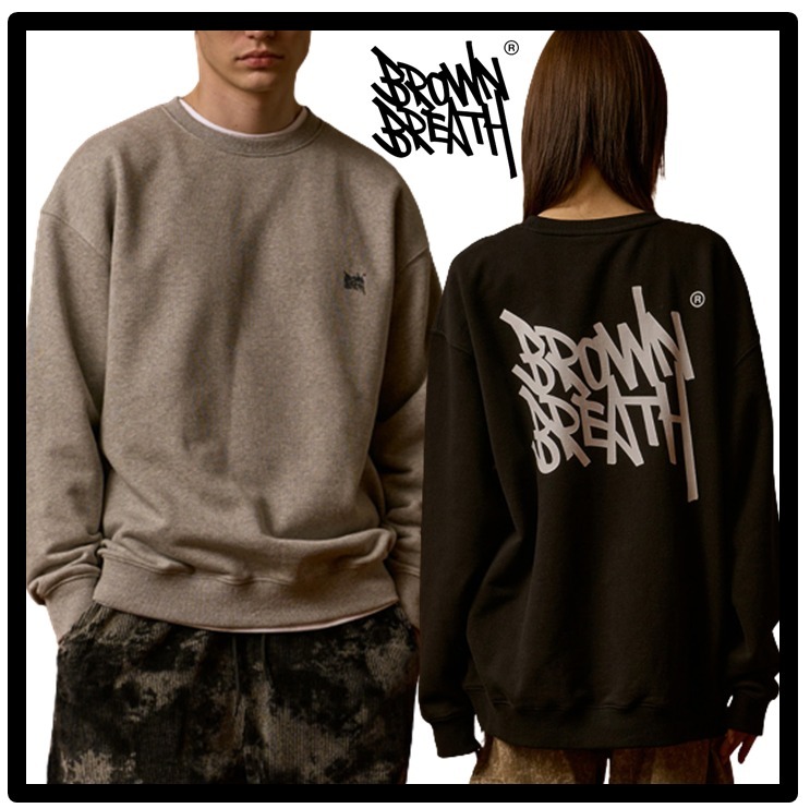 ★WEi ヨンハ着用★送料・関税込★BROWNBREATH★TAG CREWNECK★