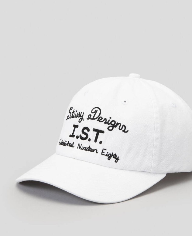 【STUSSY】IST Low Pro Cap -White- ロゴ キャップ