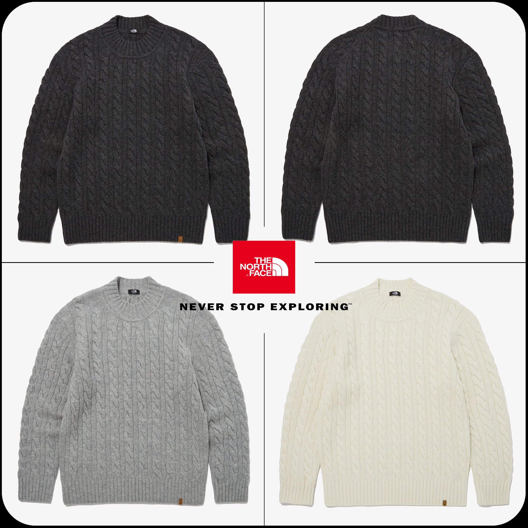 [THE NORTH FACE] ★MERINO WOOL CABLE SWEATER