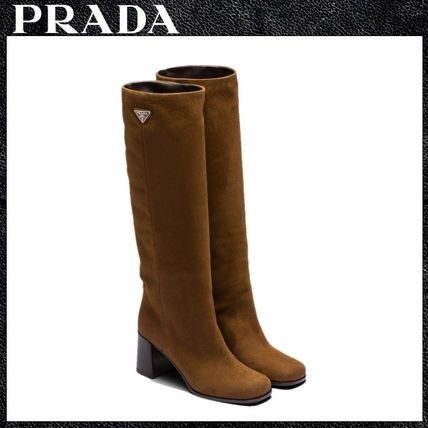 ブラウン（茶色）系 26.5cm PRADA(プラダ) ブーツ(レディース) - 海外