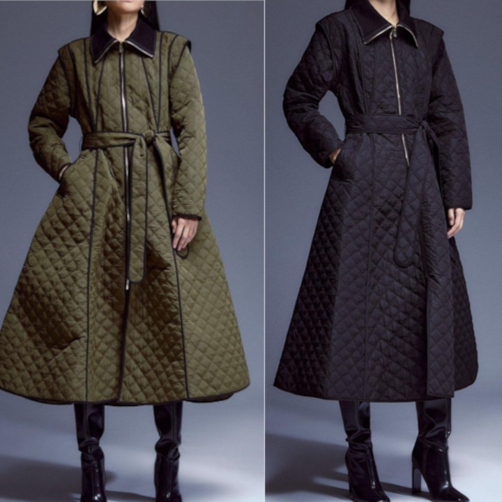日本未上陸【KAREN MILLEN】フルスカートベルト付きコート