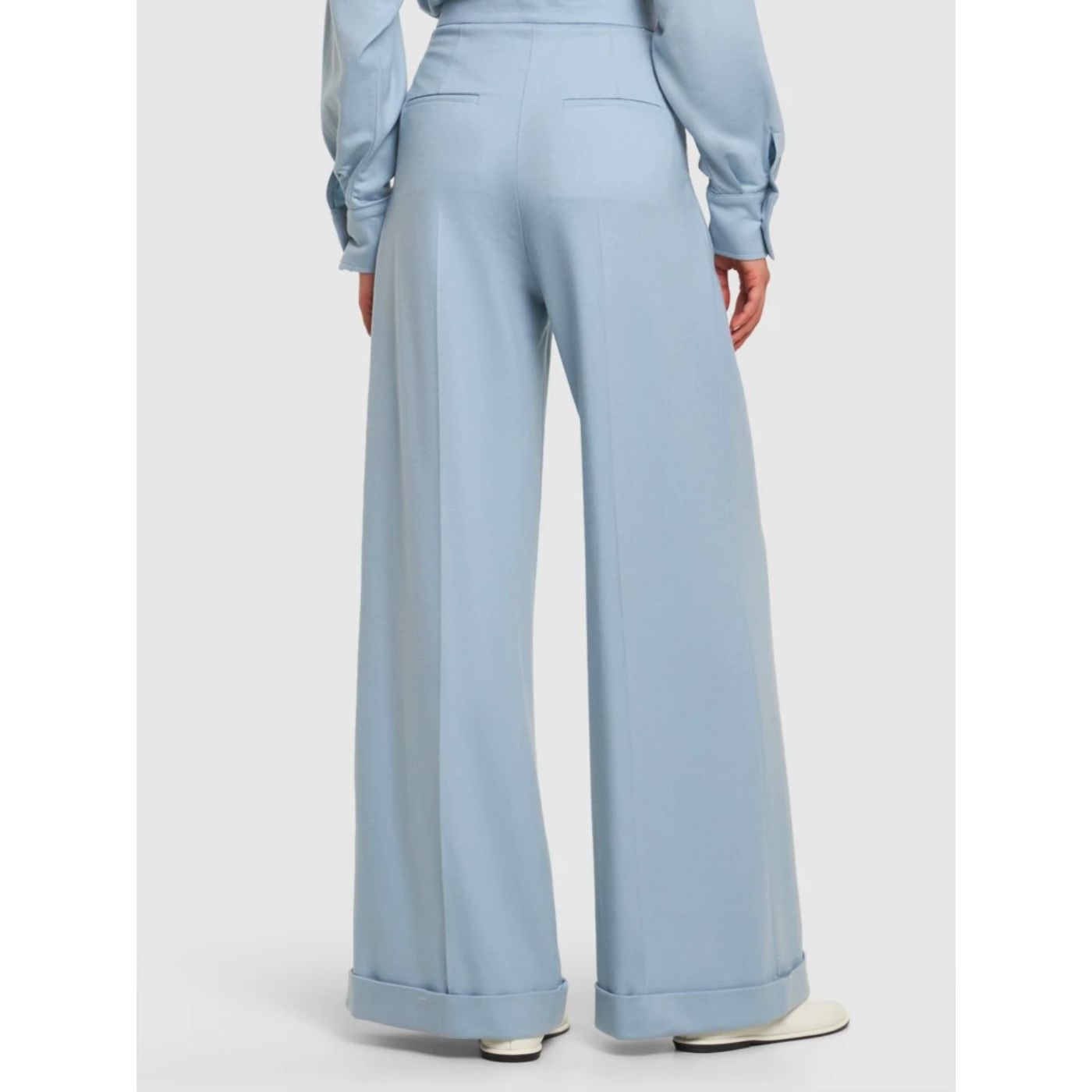 【Max Mara】 Faradayウールジャージワイドレッグパンツ Max Mara◇FARADAY◇ウール ジャージー ワイドパンツ ボトムス