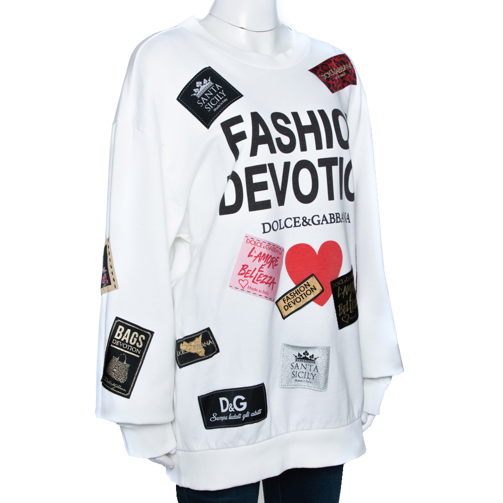 日本全国送料無料商品 特集 Dolce & ホワイト スウェットシャツ ブランドロゴ Gabbana トップス