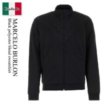 Marcelo Burlon Black Polyester Blend Sweatshirt (Marcelo