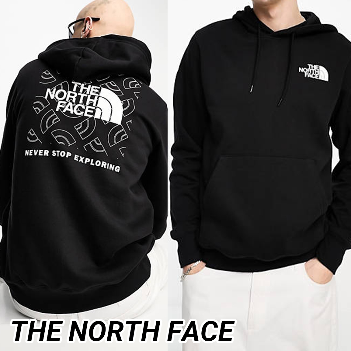 ◆THE NORTH FACE◆NSE ボックス ロゴフーディ ブラック 送料込