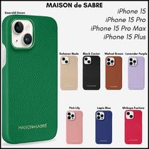 刻印可[MAISON de SABRE]*レザースマホケースiPhone15シリーズ！