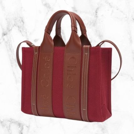 Chloe Totes Plain Leather Logo FX Advantage / Exclusive Totes