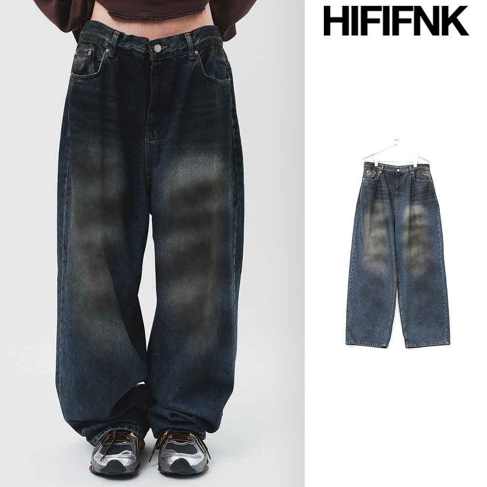 【HI FI FNK】Sep Dirty Wide Denim