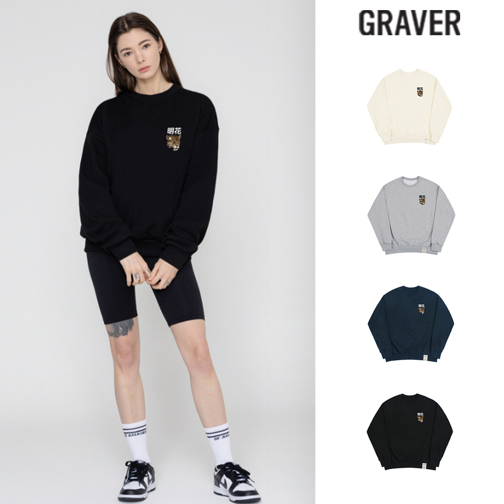 【GRAVER】23FW★ Flower Real Leopard Sweatshirt