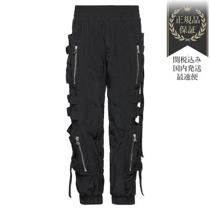 広尾店】バルマン BALMAIN カーゴ スウェット パンツ 黒【12698
