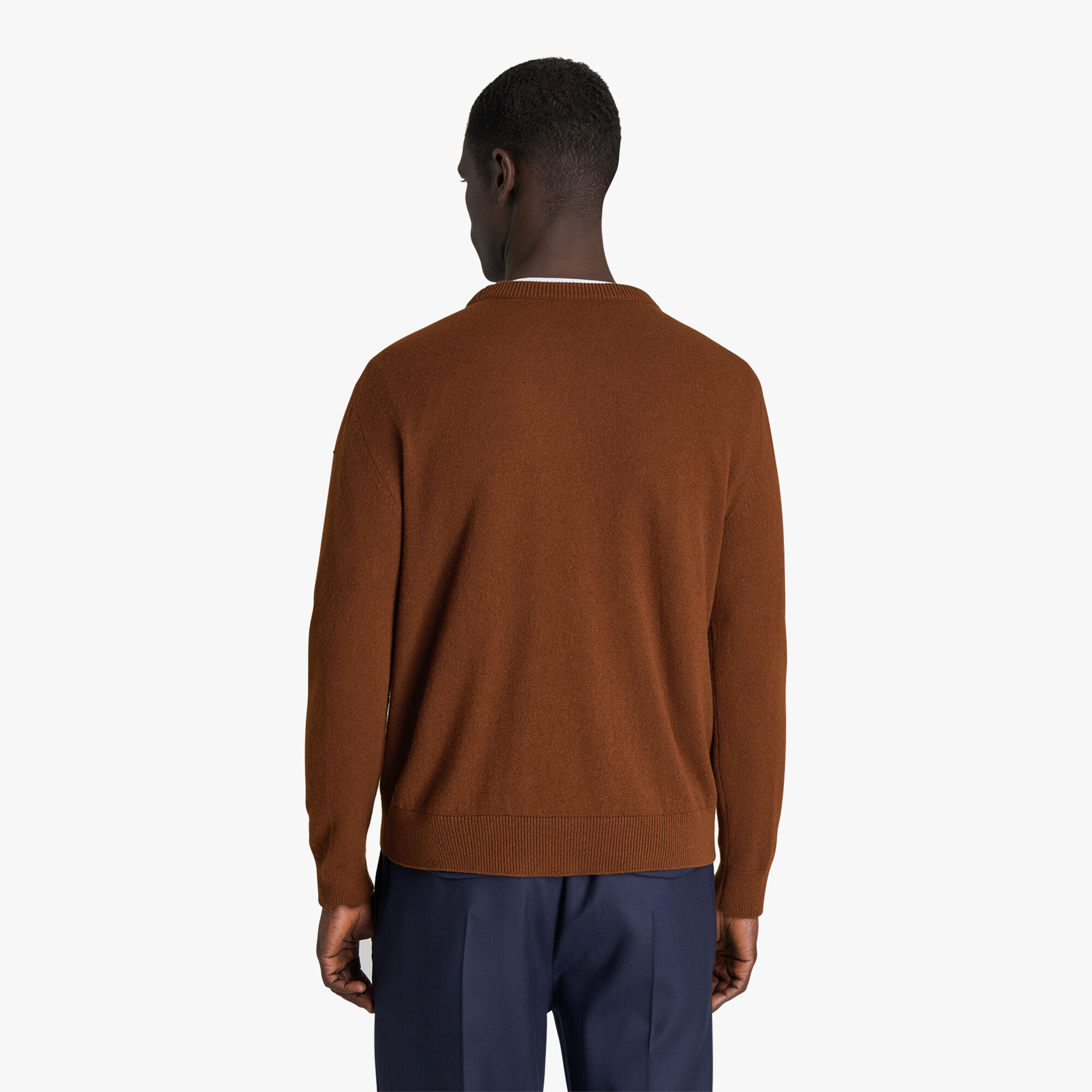 BERLUTI】Thabor 刺繍入り クルーネック カシミアセーター