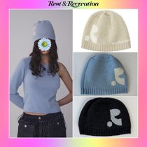 ★韓国人気★Rest & Recreation★RR RIB JERSEY BEANIE rest & recreation] RR RIB JERSEY BEANIE - BLACK 正規韓国