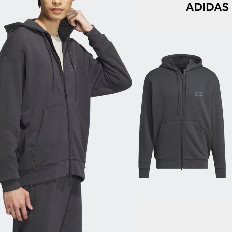 [ADIDAS] メンズ パーカー VERBIAGER フルジップ カーボン