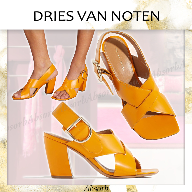 【23AW NEW】Dries Van Noten_women / ブロックヒール サンダル
