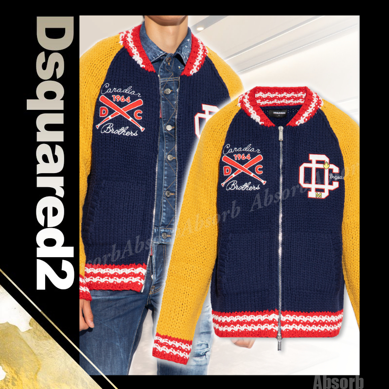【23AW NEW】D SQUARED2_men / ウール カーディガン ブルゾン