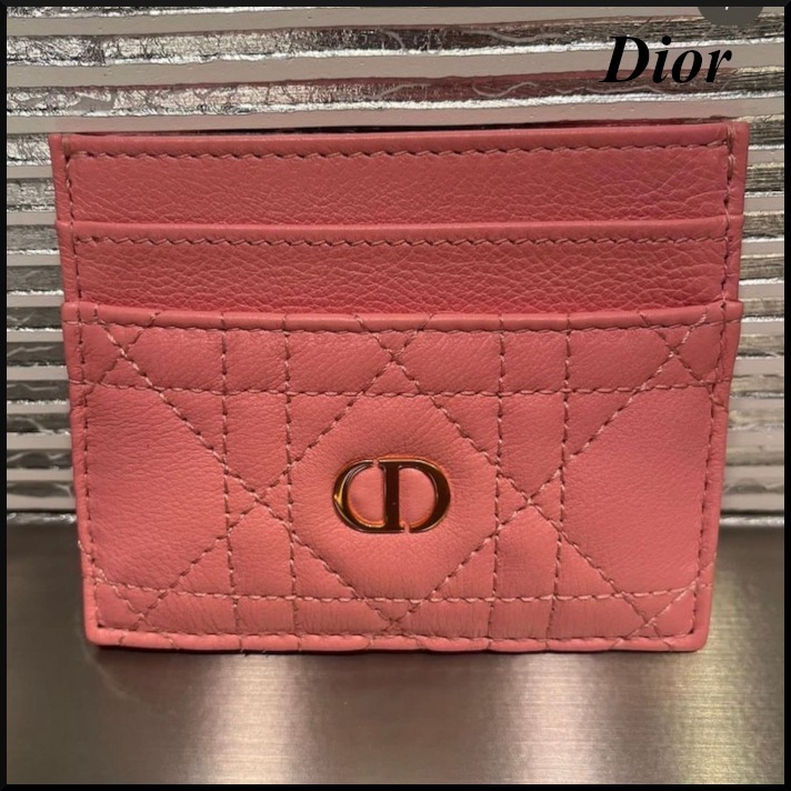 【絶対欲しい】DIOR 《Dior Caro》カーフスキン カードホルダー