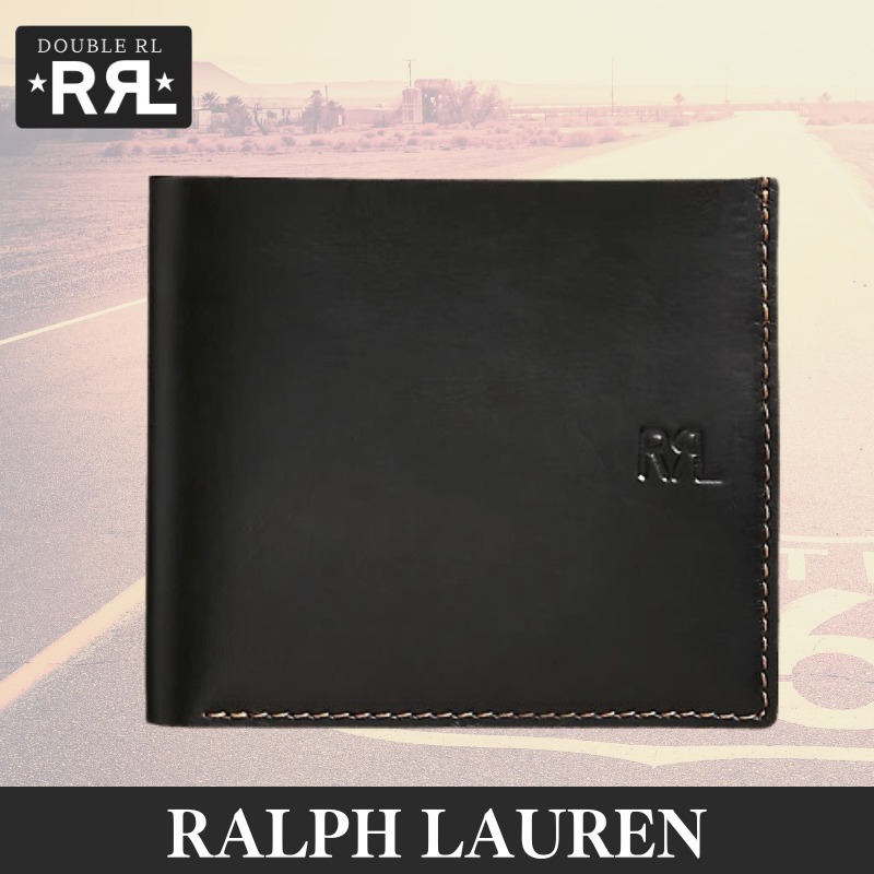 Ralph Lauren 財布 Leather Billfold レザー ブラウン ブラック