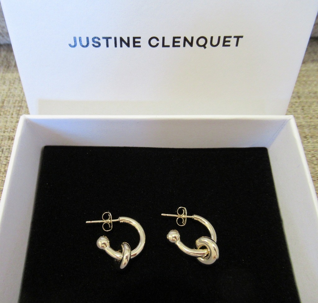 フランス発 ☆Justine Clenquet☆ Ethan ピアス：ゴールド
