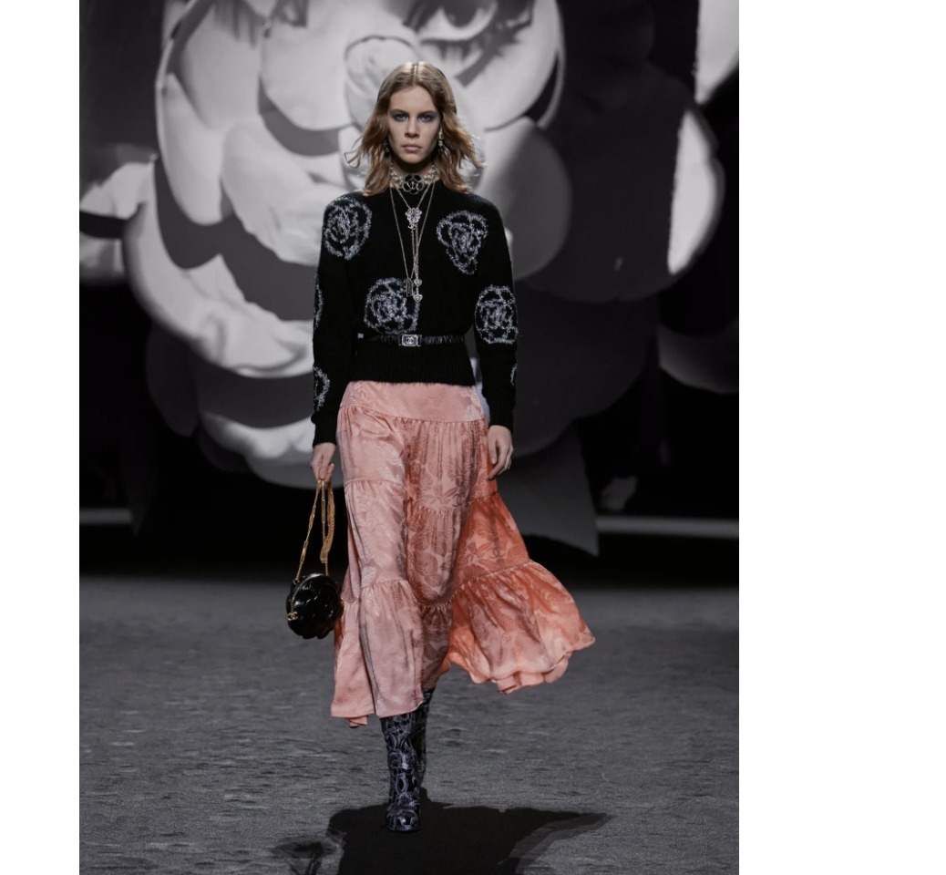 CHANEL シルクロングスカート【値下げしました】