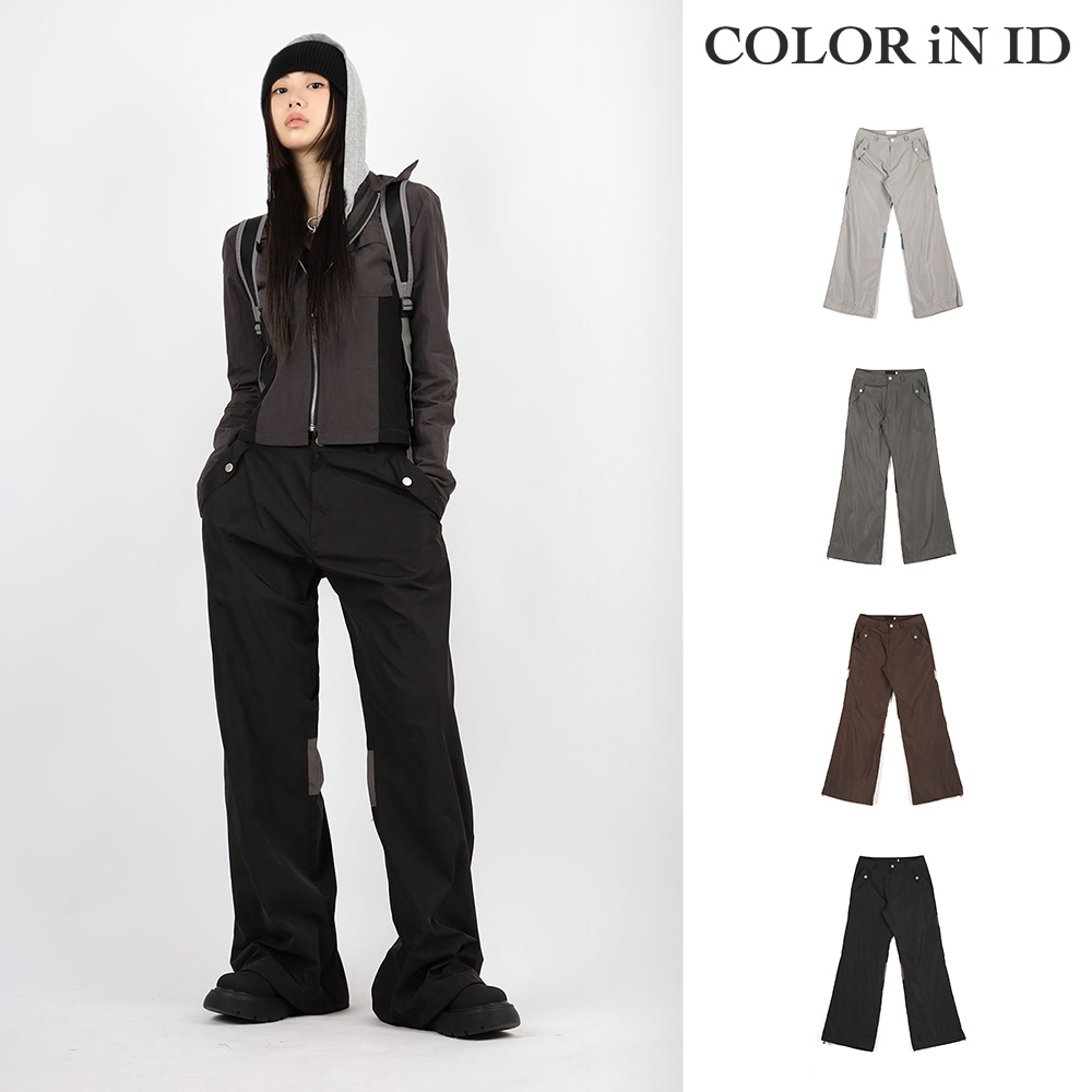 【COLOR iN ID】String color matching jogger pants