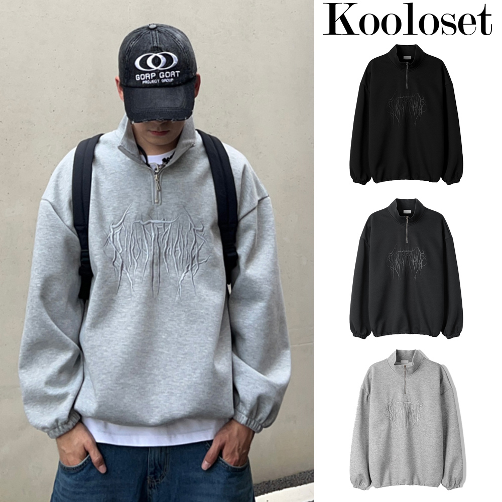 【KOOLOSET】Lunatic Half Zip-up MTM