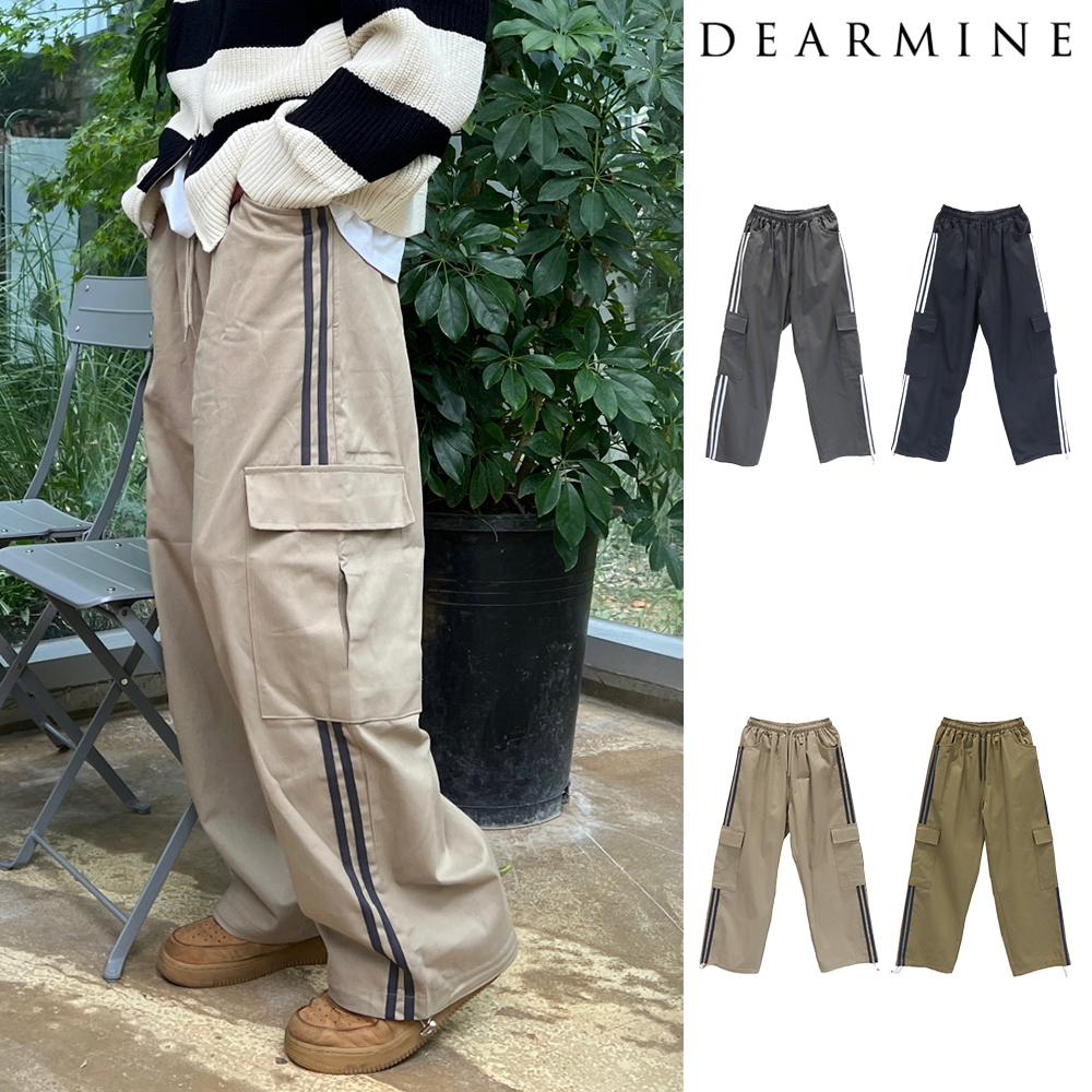 【DEARMINE】Chino Track Cargo Pants