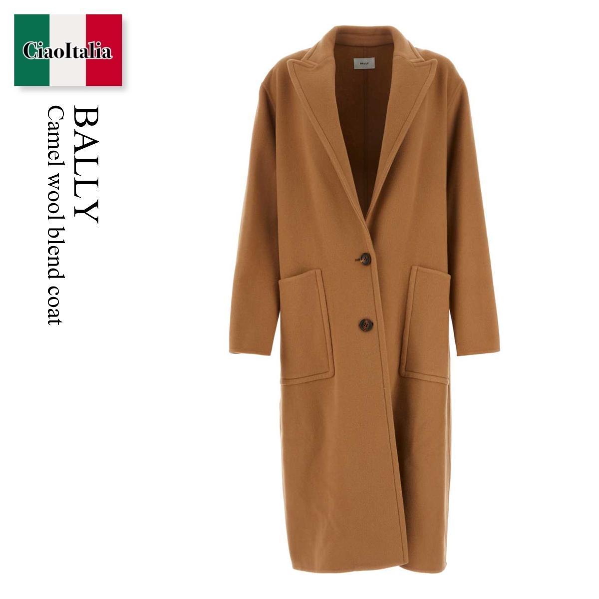 コート Bally Camel Wool Blend Coat