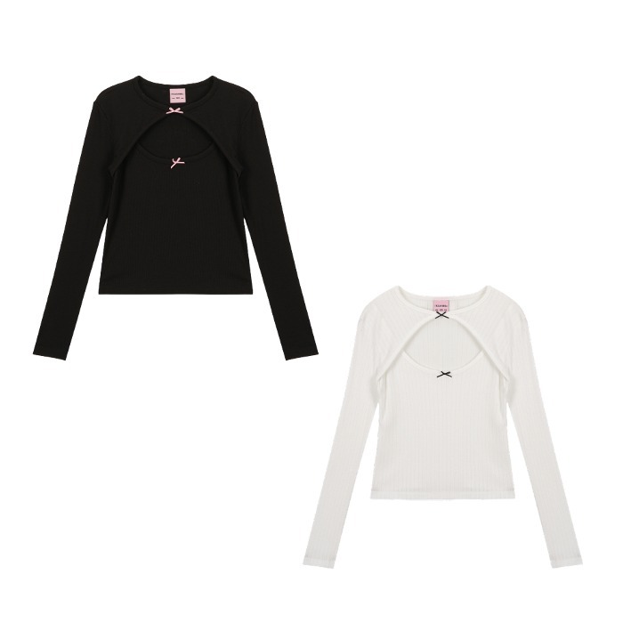 ITZAVIBE☆TWO RIBBON LONG SLEEVE