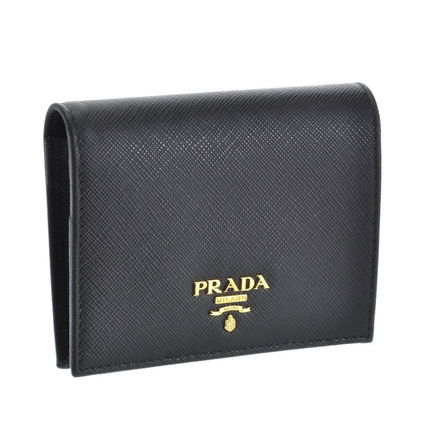 ブラック（黒）系 PRADA(プラダ) 折りたたみ財布(レディース) 22