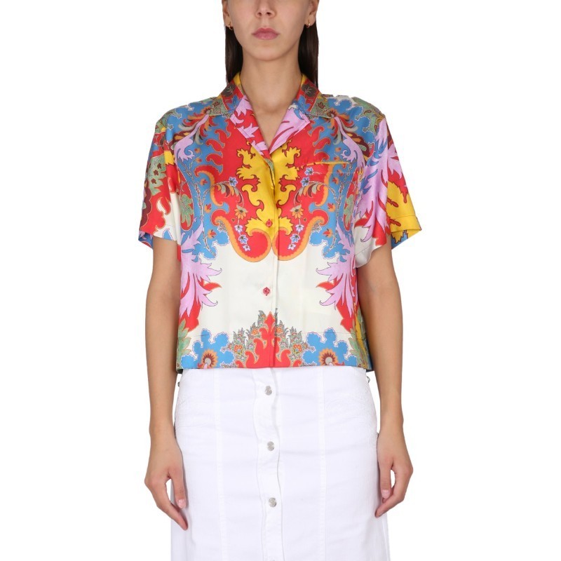 Tシャツ・カットソー ETRO SS23 SILK SHIRT (12401_47150600)