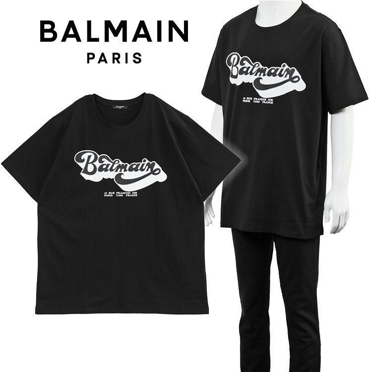 バルマン Balmain '70s Tシャツ ルーズフィット BH1EG010BC44EAB
