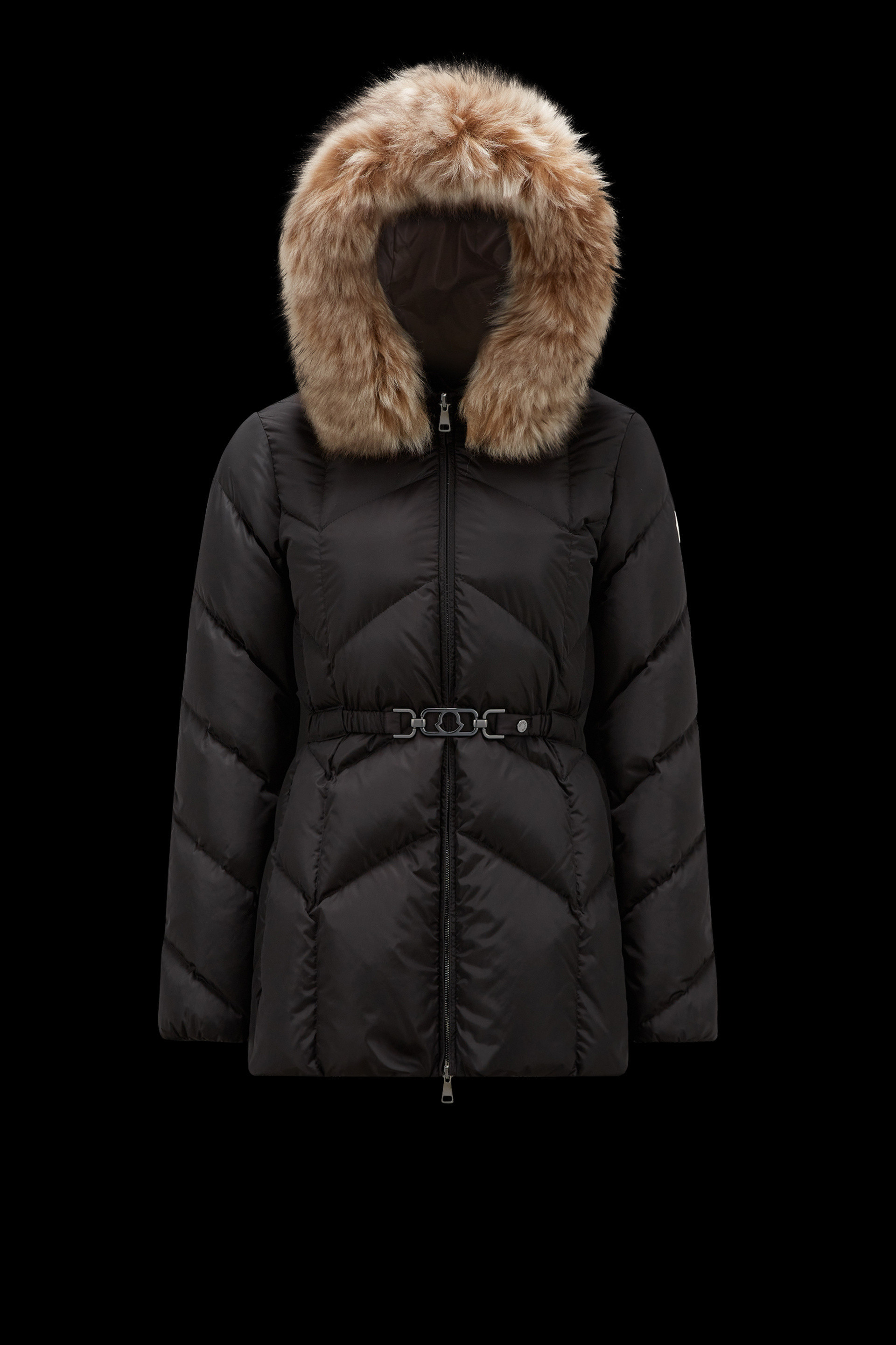 MONCLER 2023/24秋冬 ファー/フード付きダウンジャケット LORIOT