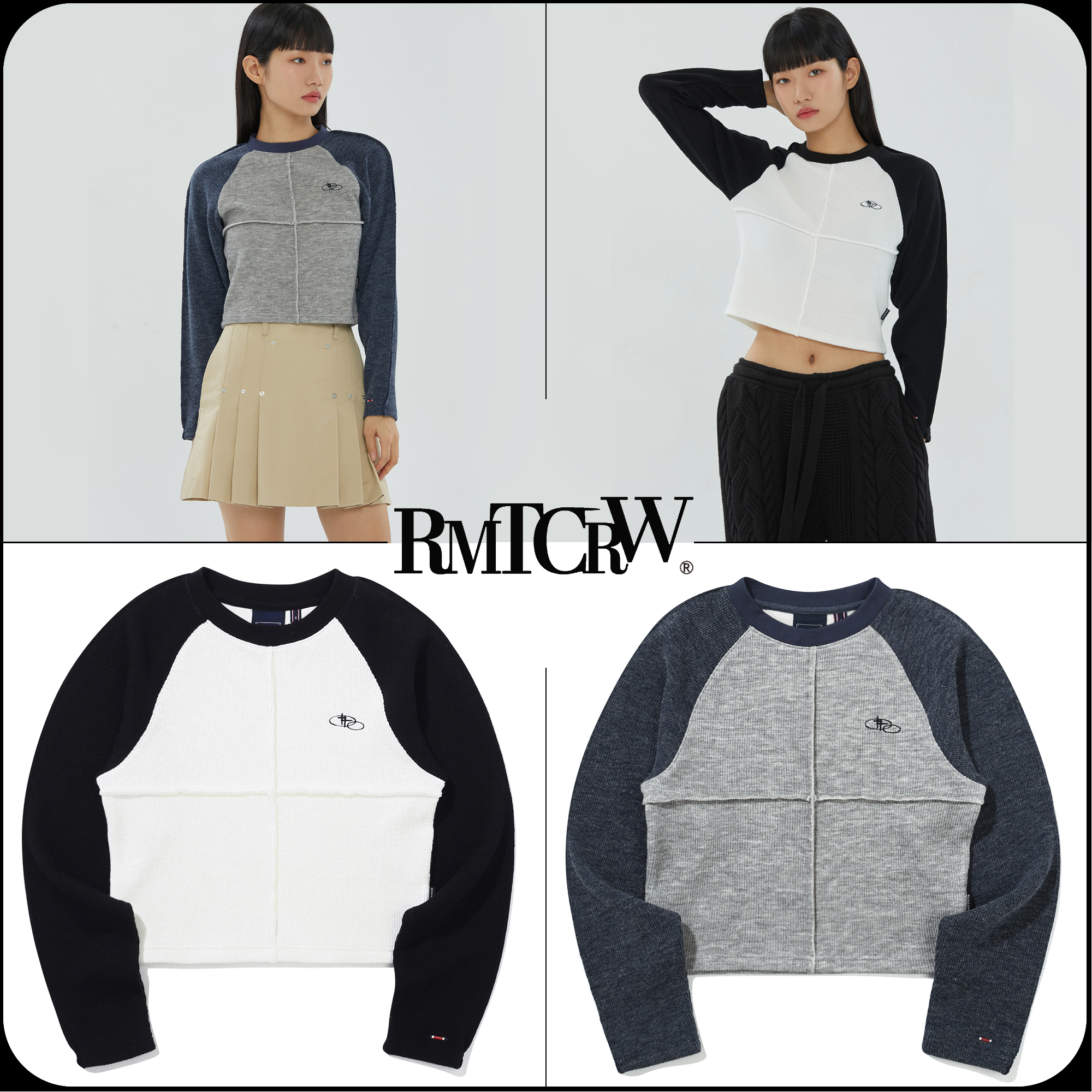 [ROMANTIC CROWN]★DESTROYED KNIT CROP SLEEVE