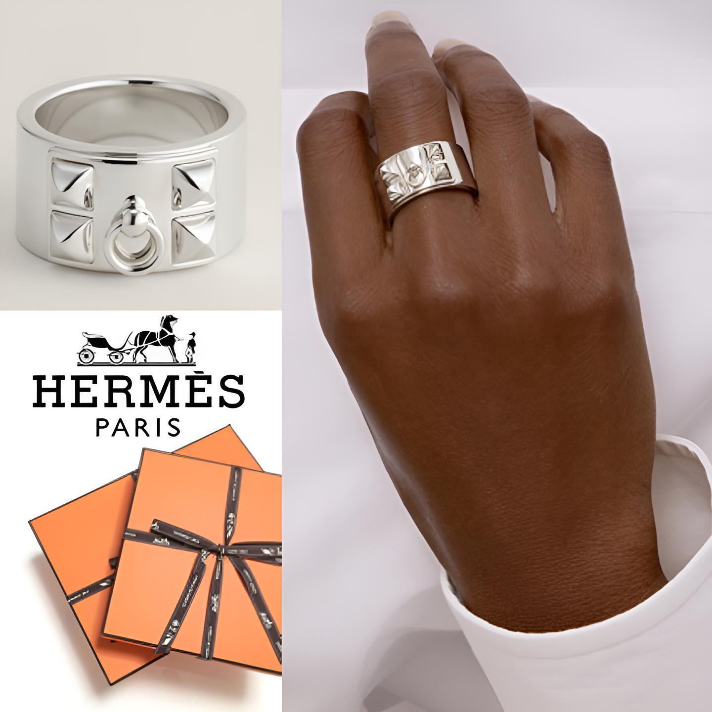 超希少♪【HERMES】《コリエ・ド・シアン》シルバー リング