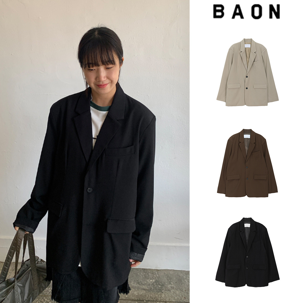【BAON】[unisex] Felsi two-button over single jacket
