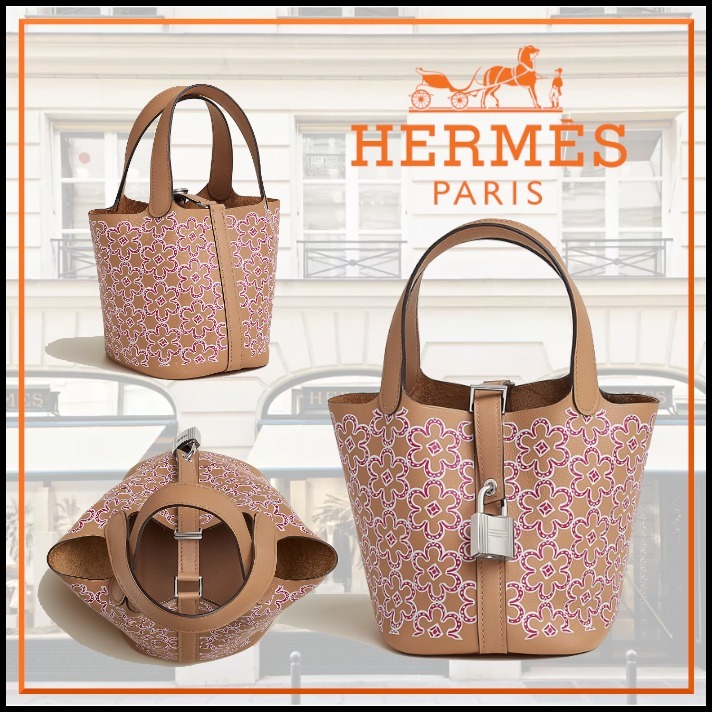 ラッキー デイジープリントHermesピコタンロック マイクロバッグ