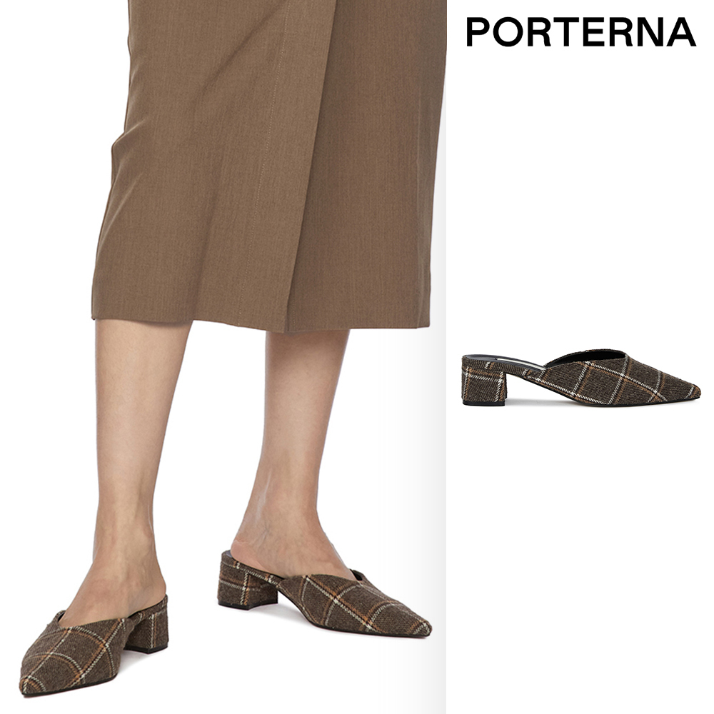 【PORTERNA】Muse Check Mules