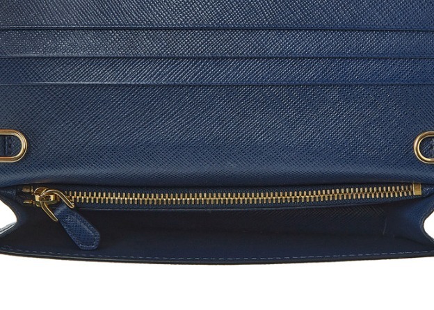 関税込★PRADA★サフィアーノ チェーン ショルダーバッグBLUETTE プラダ PRADA サフィアーノ ショルダーバッグ パテントレザー