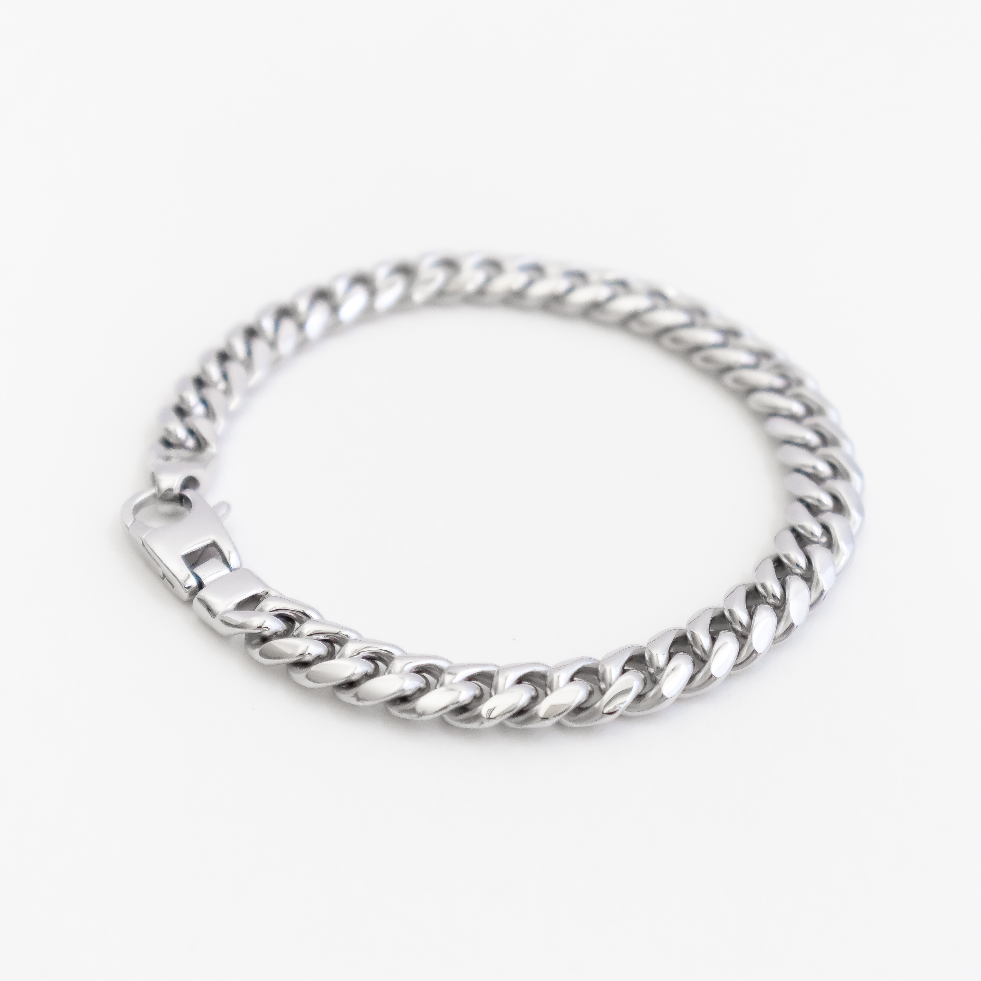 【MIANSAI】スターリングシルバー 6.5mm チェーンブレスレット