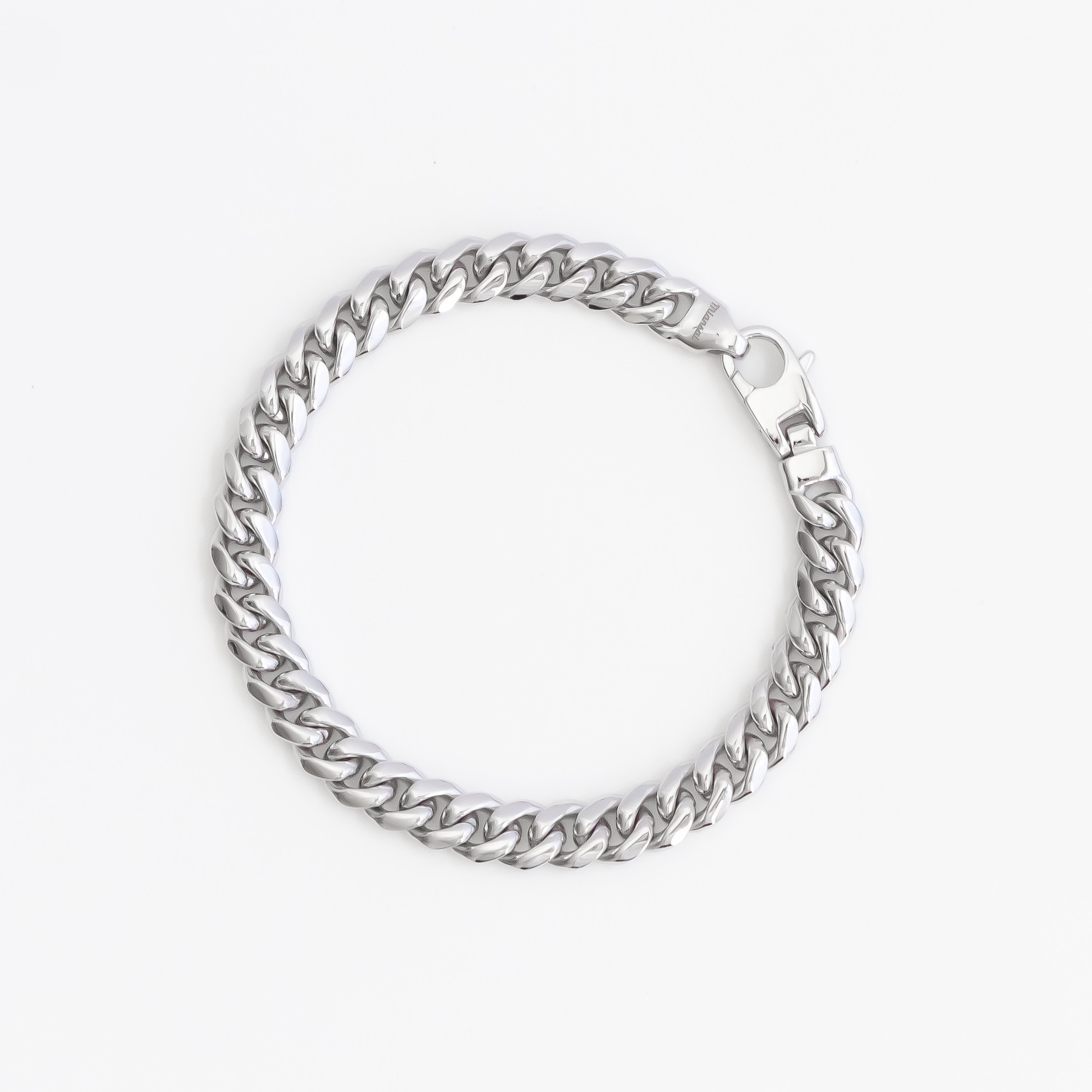 【MIANSAI】スターリングシルバー 6.5mm チェーンブレスレット