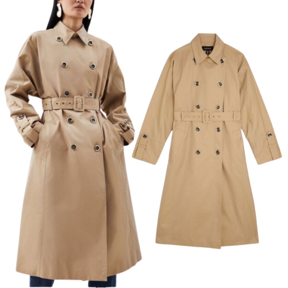 KAREN MILLEN リラックススリーブ ベルト付き トレンチコート