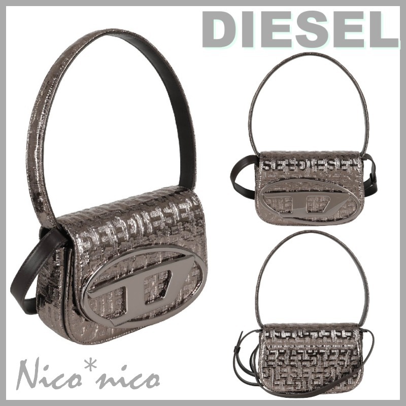【DIESEL】1DR ロゴ デニム ショルダーバッグ *送料/関税込み*