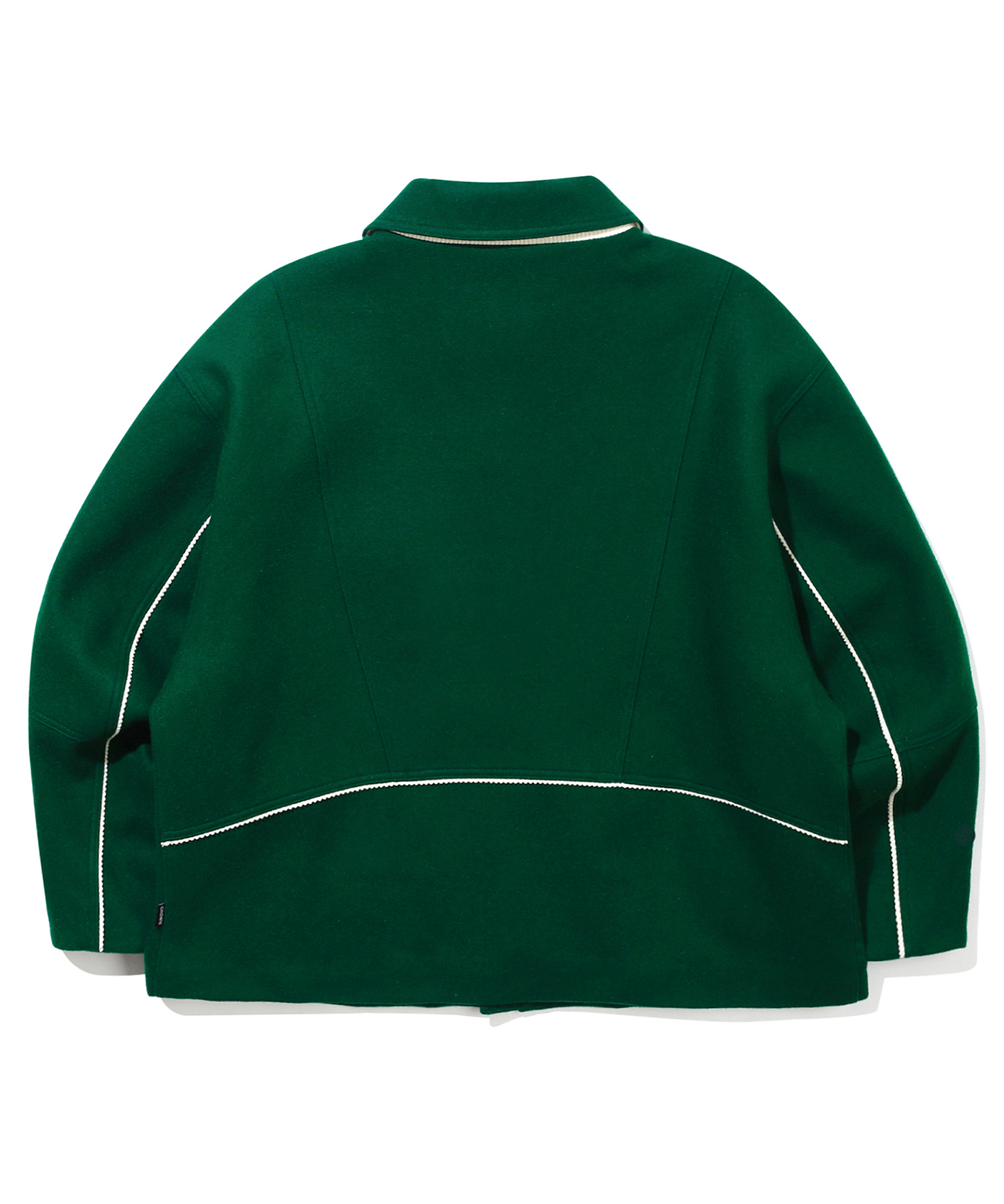 ROMANTIC CROWN]☆WOOL PIPING BIKER JACKET (ROMANTIC CROWN